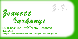 zsanett varkonyi business card